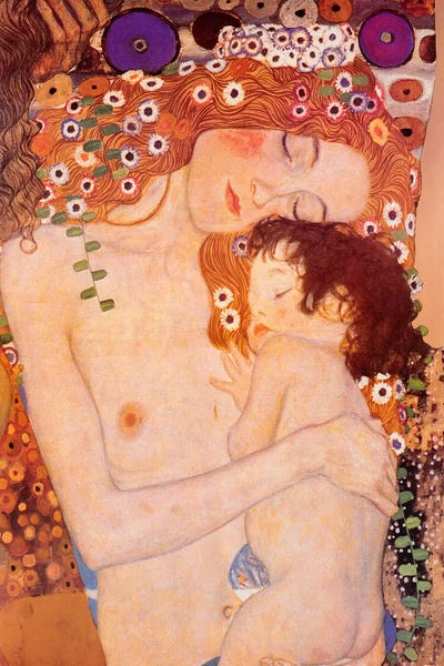 Gustav Klimt: Mother And Child by Gustav Klimt