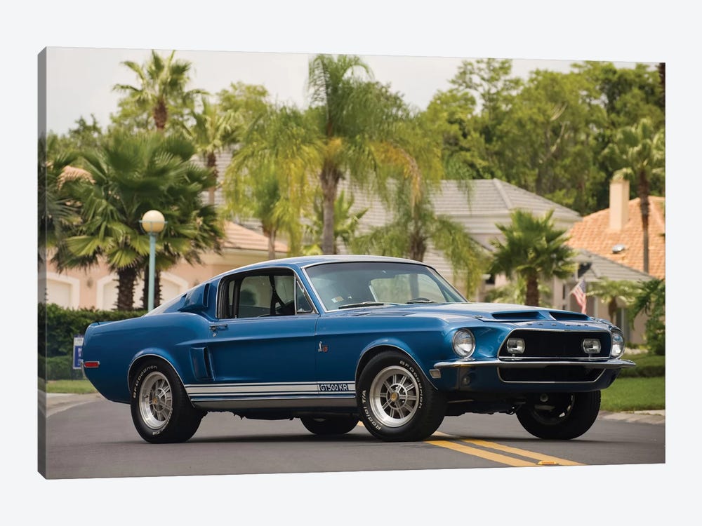 1968 Shelby Gt 500 Kr Fastback by Unknown Artist 1-piece Canvas Art