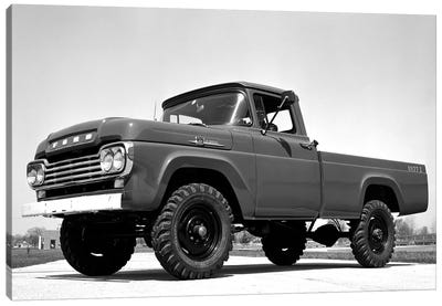 1959 Ford F-250 4x4 Canvas Art Print - Cars By Brand