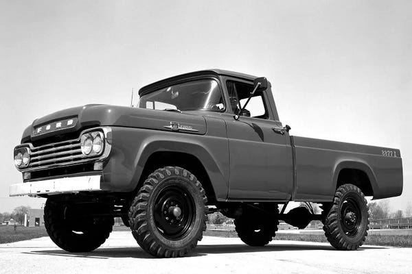 Trucks: 1959 Ford F-250 4x4 by Unknown Artist