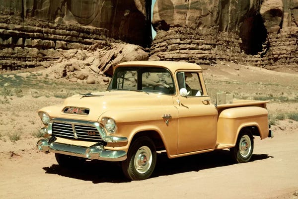 Trucks: Gmc 100 Series 1-2-ton Pickup, 1957 by Unknown Artist