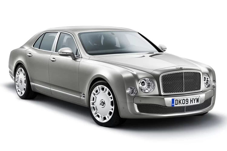 Bentley Mulsanne Gray by Unknown Artist wall art
