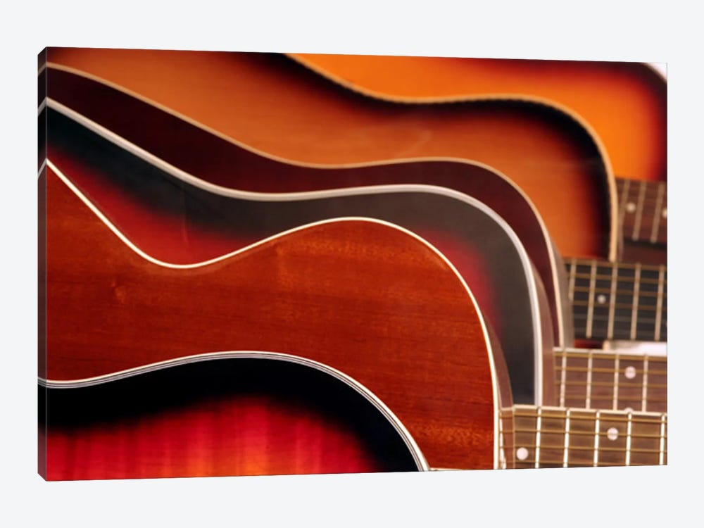 Acoustic Guitar by Unknown Artist 1-piece Canvas Wall Art