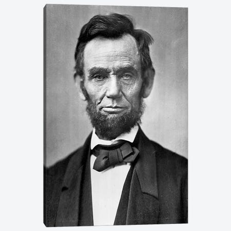 Abraham Lincoln Portrait Canvas Print #3600} by Unknown Artist Canvas Print