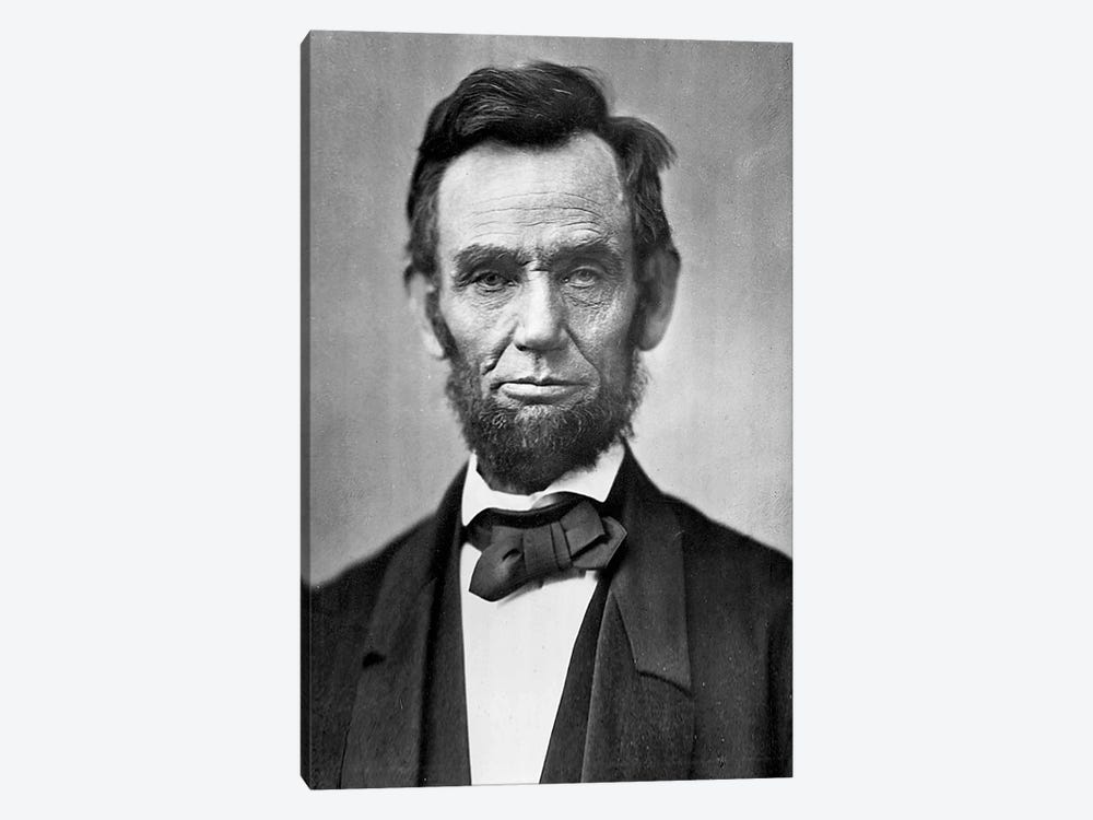 Abraham Lincoln Portrait 1-piece Canvas Art