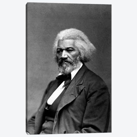 Frederick Douglass Portrait Canvas Print #3619} by Unknown Artist Canvas Artwork