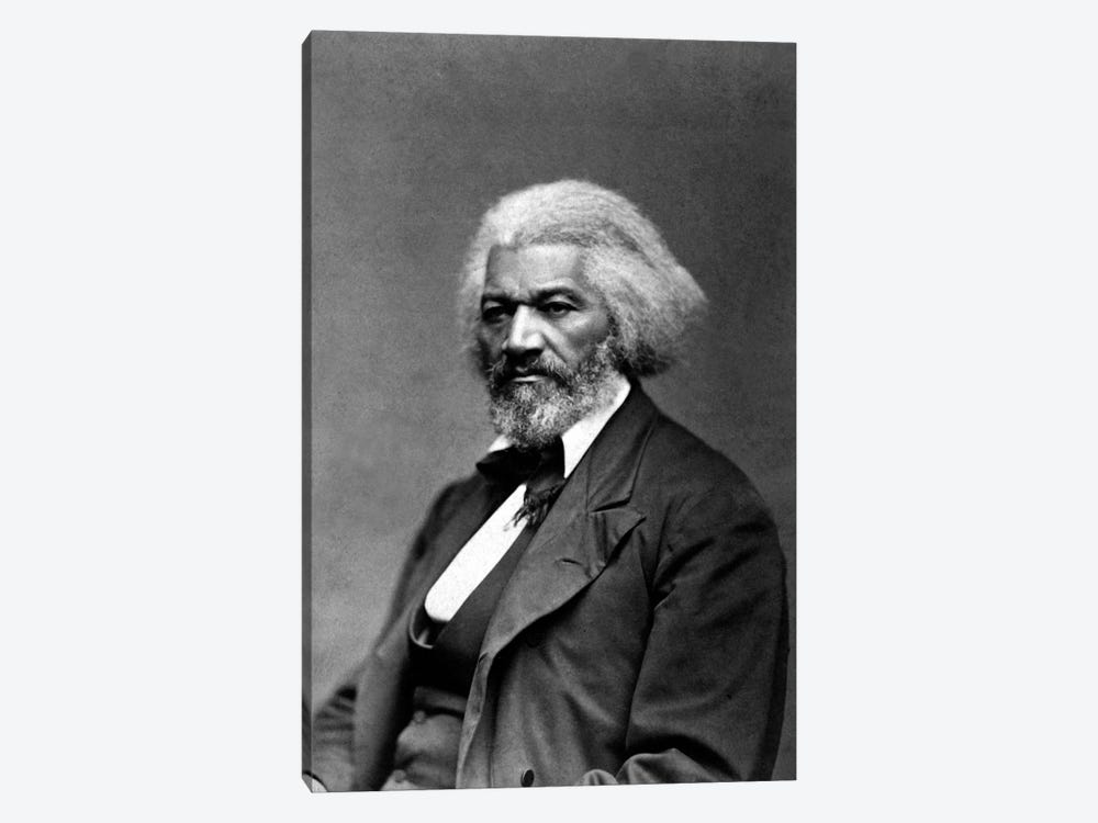 Frederick Douglass Portrait by Unknown Artist 1-piece Canvas Art