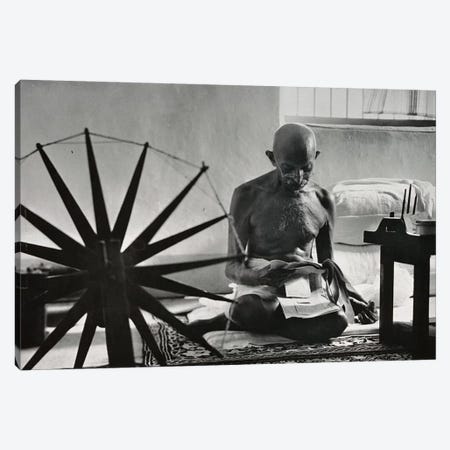 Mahatma Gandhi Canvas Print #3642} by Unknown Artist Canvas Print
