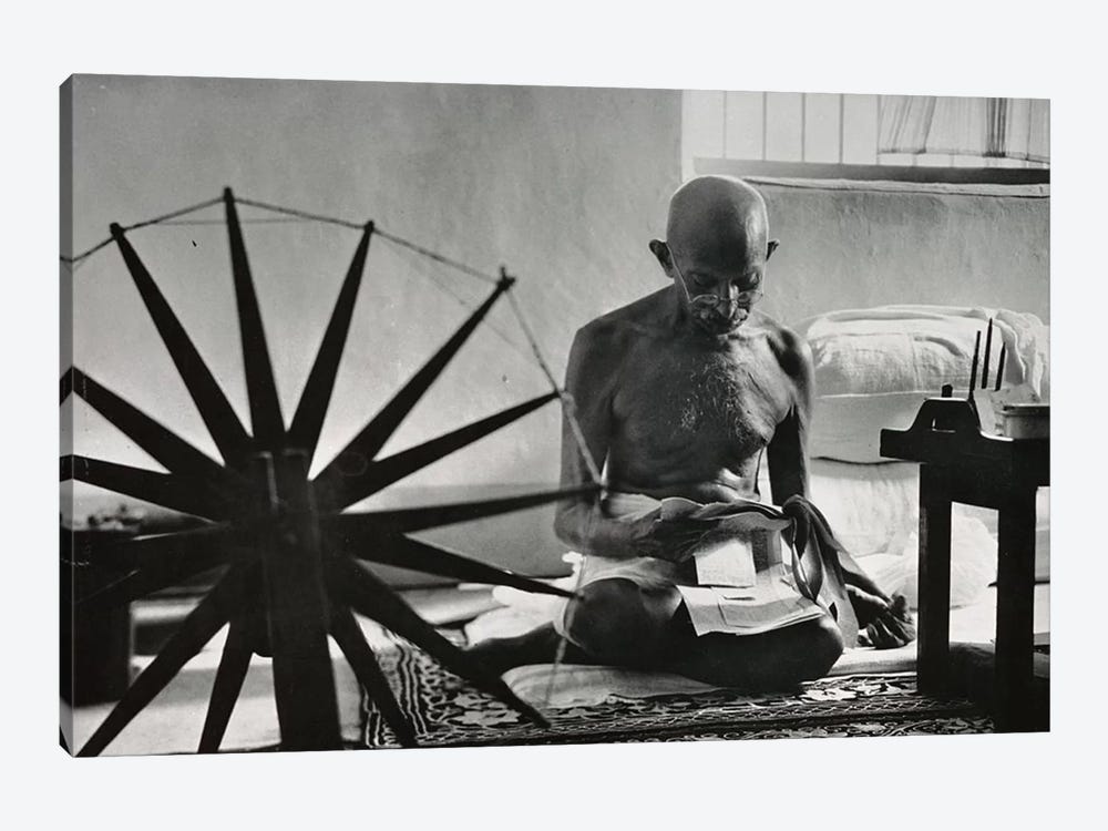 Mahatma Gandhi by Unknown Artist 1-piece Canvas Art