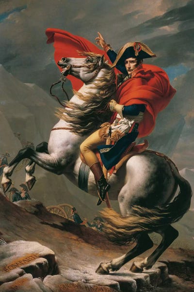 Farm Animals: Napoleon Crossing The Alps by Jacques-Louis David
