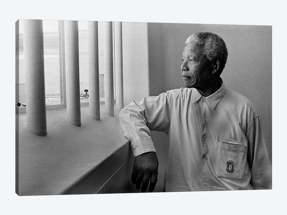 Nelson Mandela Portrait 1-piece Art Print