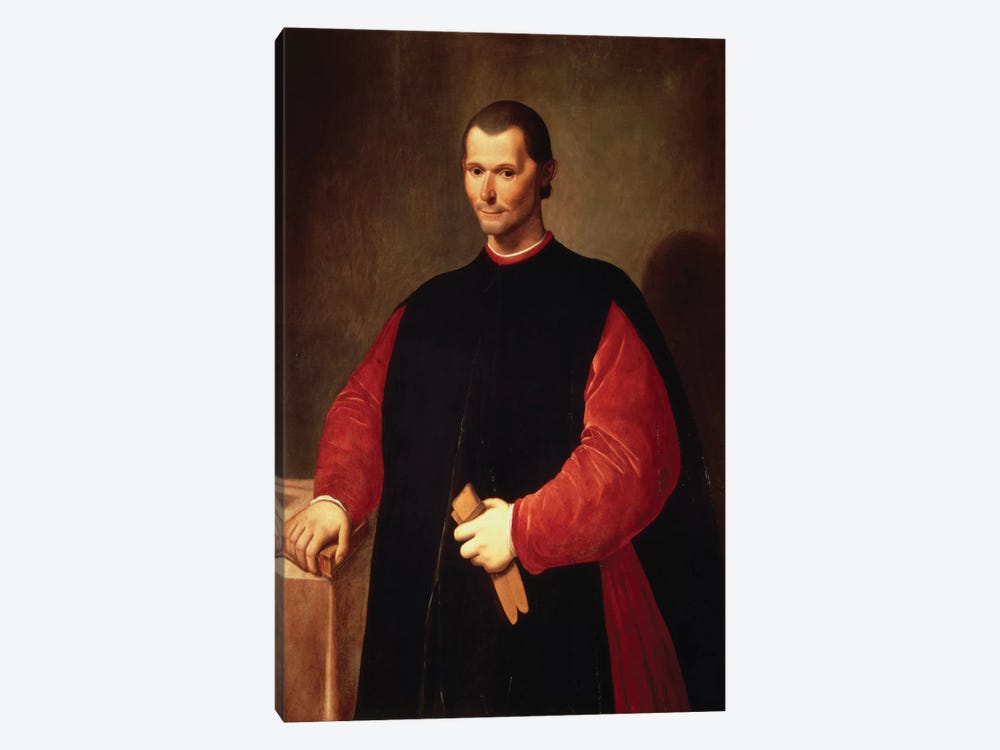 Niccolo Machiavelli Portrait 1-piece Canvas Artwork