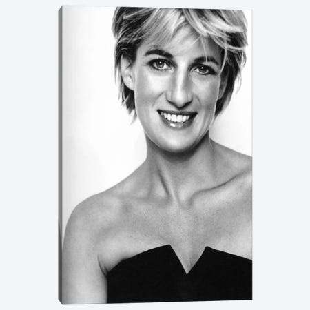 Princess Diana Portrait Canvas Print #3655} by Unknown Artist Canvas Art Print