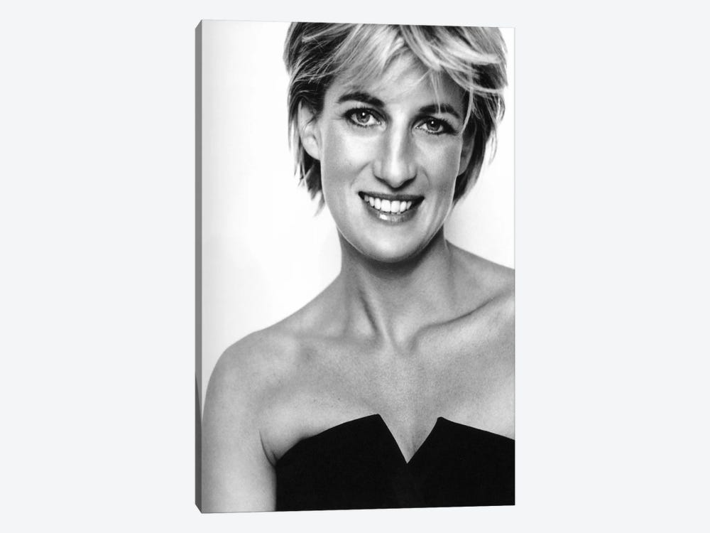 Princess Diana Portrait by Unknown Artist 1-piece Canvas Artwork