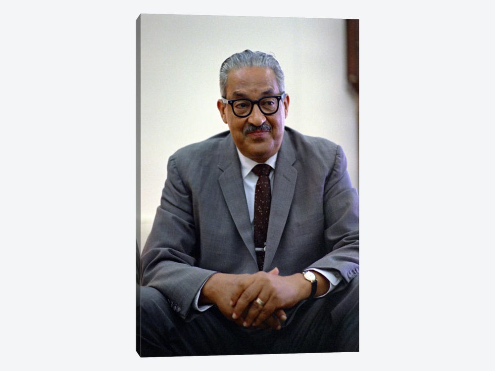 Thurgood Marshall Portrait by Unknown Artist 1-piece Canvas Wall Art