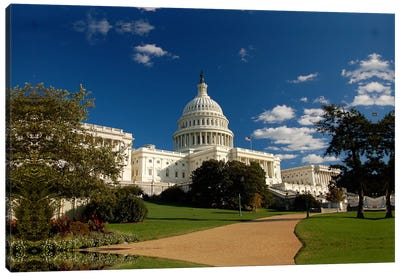 Capitol Building Canvas Art Print - Washington D.C. Art