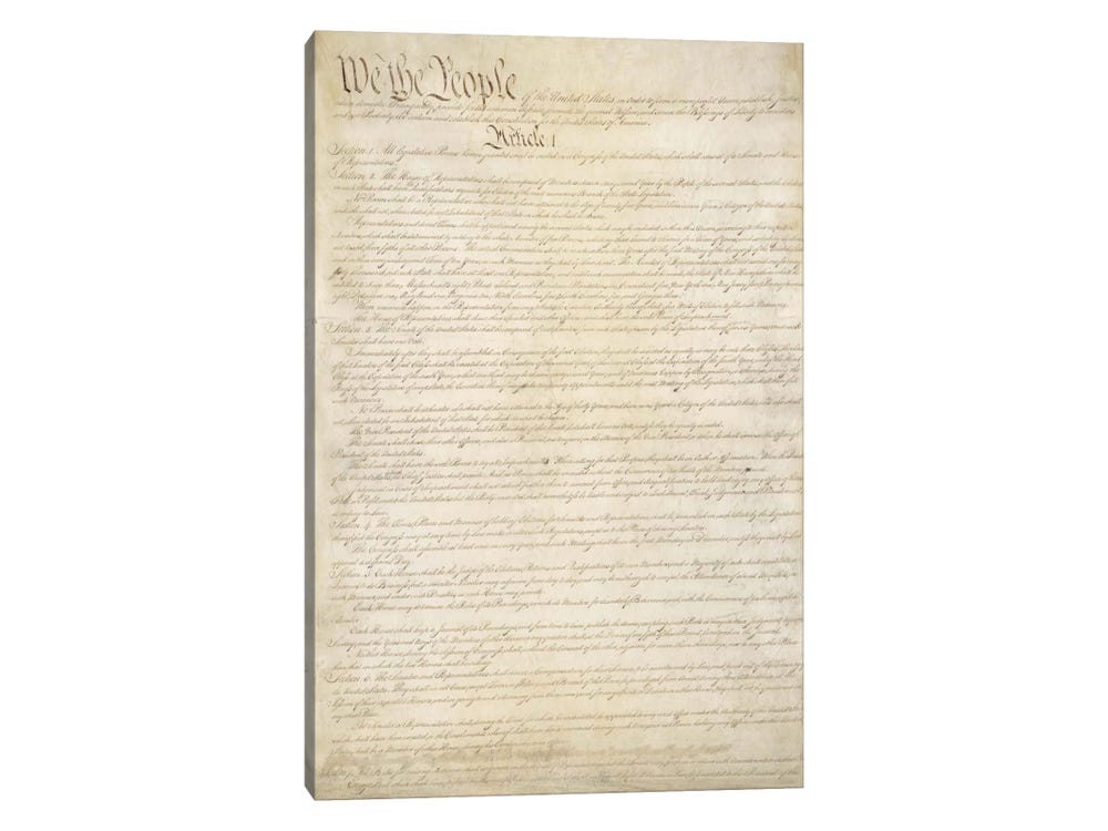 Historic Calligraphy Set: The Constitution