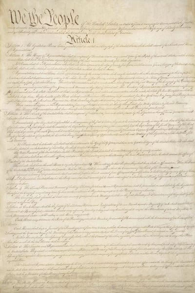 The Constitution Document Canvas Print by Unknown Artist iCanvas
