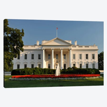 The White House Canvas Print #3681} by Unknown Artist Canvas Print