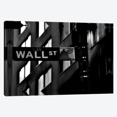Wall Street Sign Canvas Print #3685} by Unknown Artist Canvas Art
