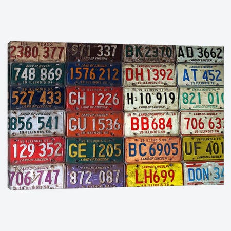 State License Plates Canvas Print #36} by Unknown Artist Art Print