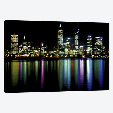 Downtown City Lights Canvas Print #3} by Unknown Artist Canvas Artwork