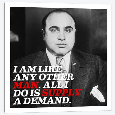 Al Capone Quote Canvas Print #4004} by Unknown Artist Canvas Art Print
