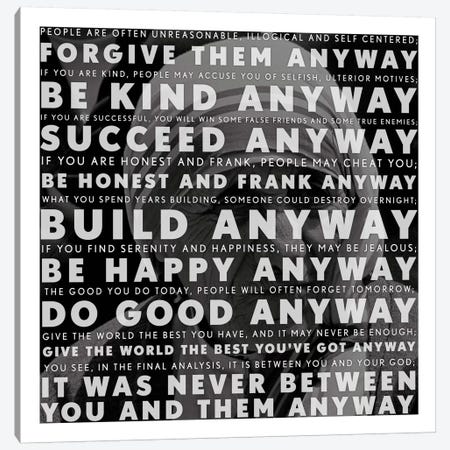 Mother Teresa Quote Canvas Print #4133} by Unknown Artist Canvas Art