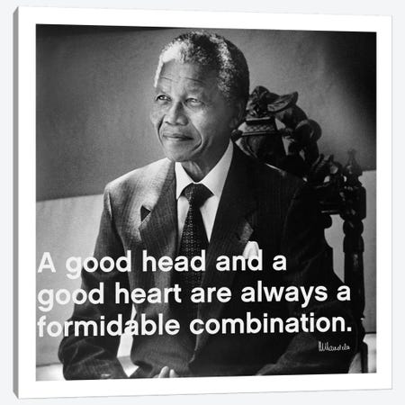 Nelson Mandela Quote Canvas Print #4138} by Unknown Artist Canvas Wall Art