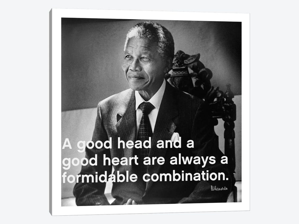Nelson Mandela Quote by Unknown Artist 1-piece Canvas Art
