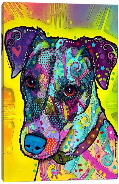 Jack Russell Canvas Art Print - Dean Russo
