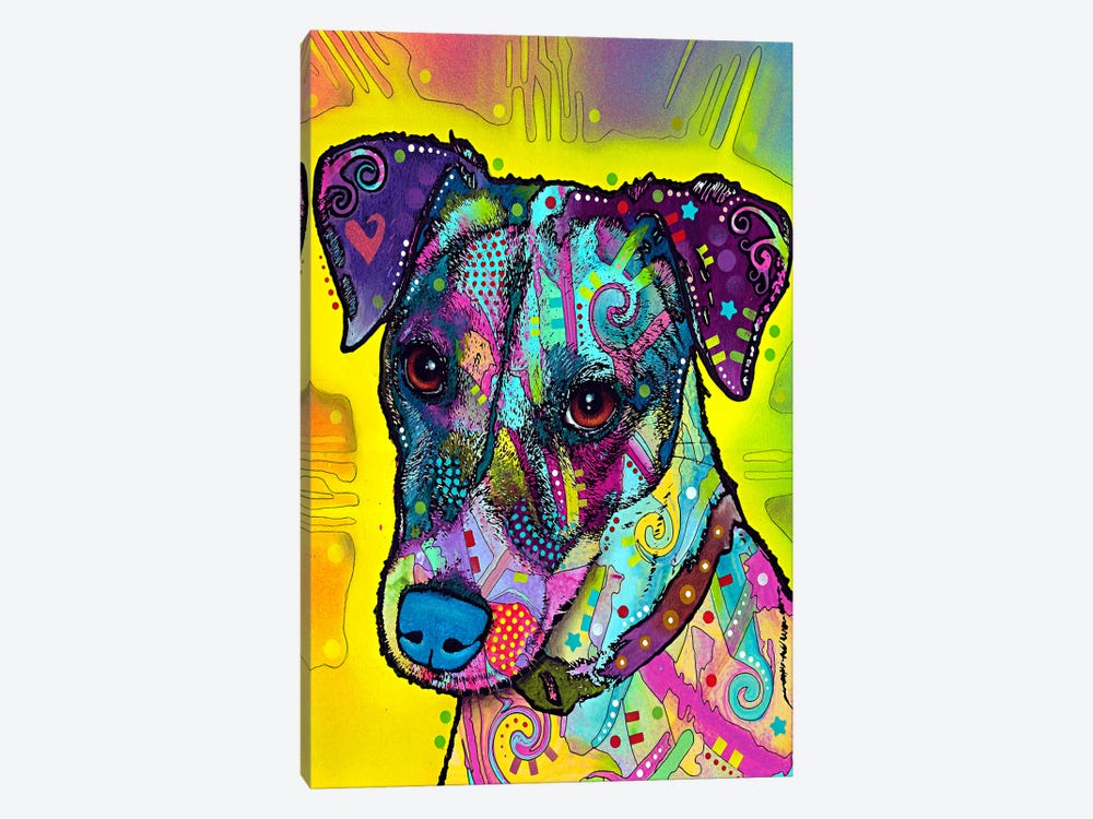 Jack Russell by Dean Russo 1-piece Canvas Wall Art