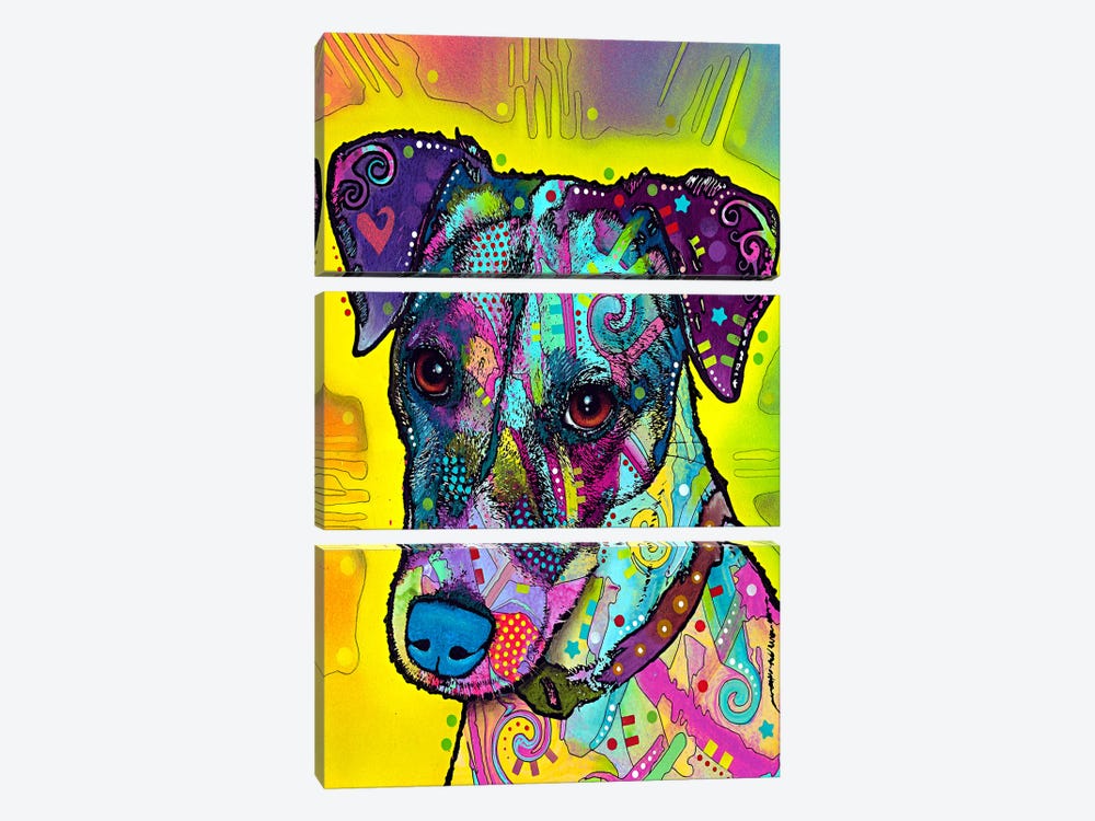 Jack Russell by Dean Russo 3-piece Canvas Artwork
