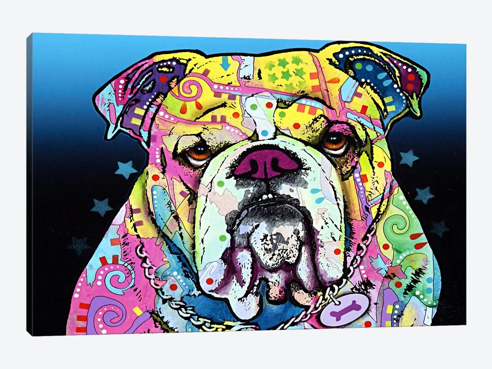 The Bulldog by Dean Russo 1-piece Canvas Artwork