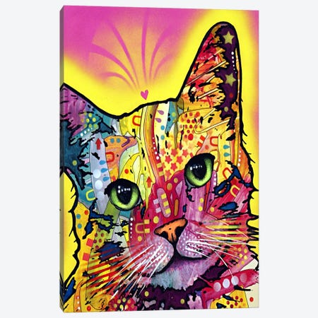Tilt Cat Canvas Print #4213} by Dean Russo Canvas Art Print