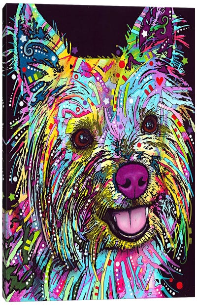 Yorkie Canvas Art Print - Dog Art