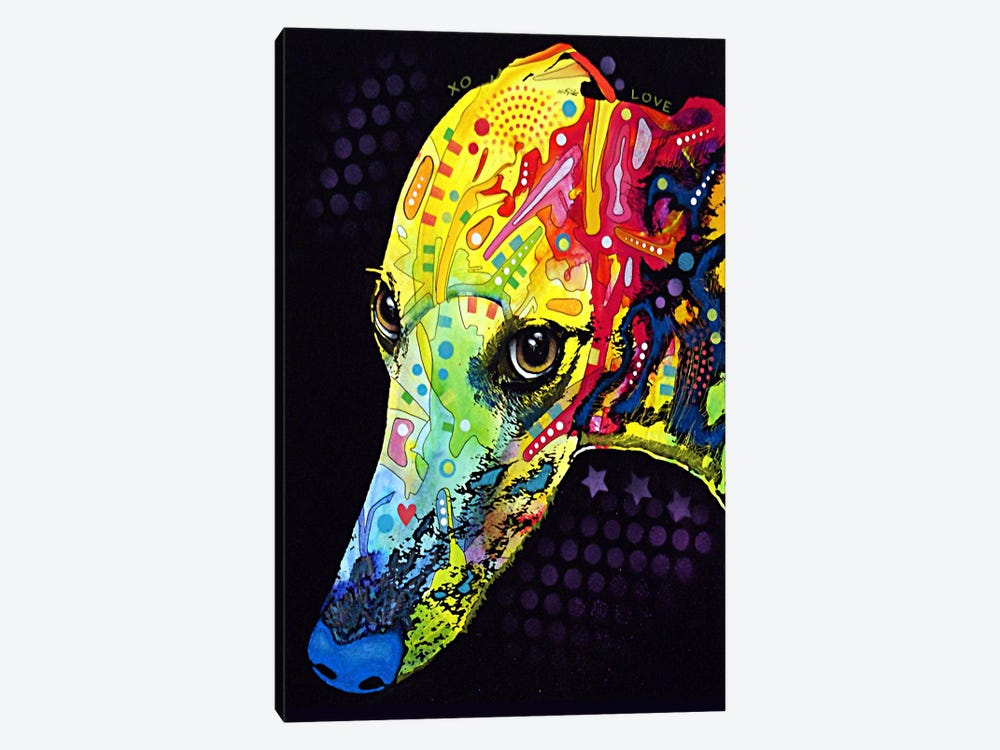 Greyhound by Dean Russo 1-piece Canvas Artwork