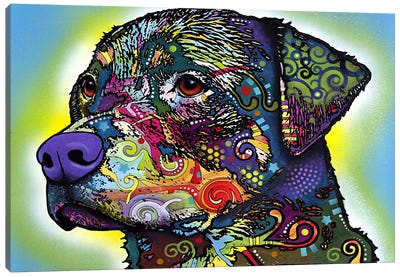 The Rottweiler Canvas Art Print - Rottweilers