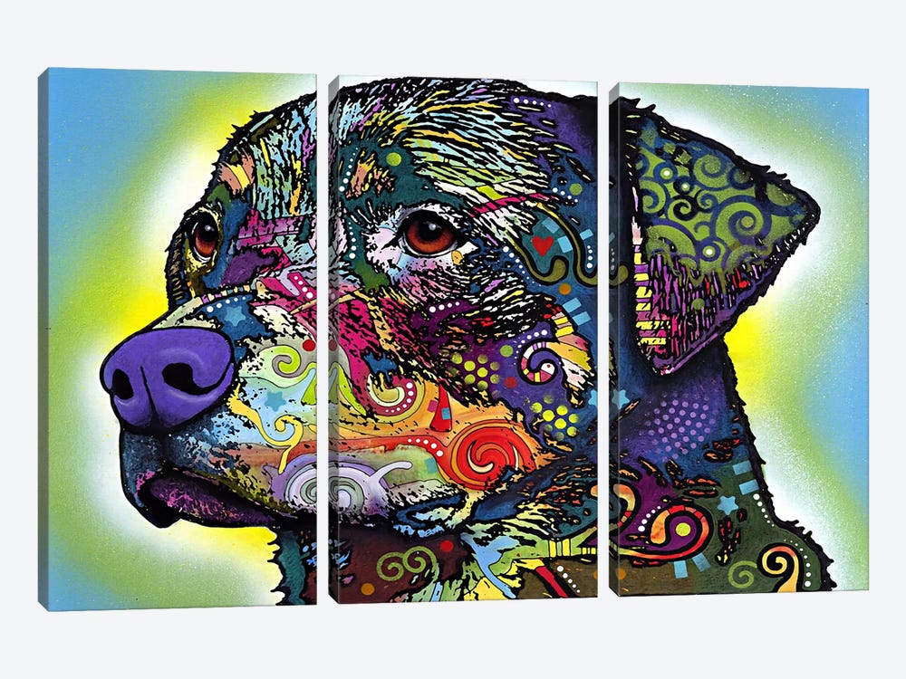The Rottweiler 3-piece Canvas Wall Art