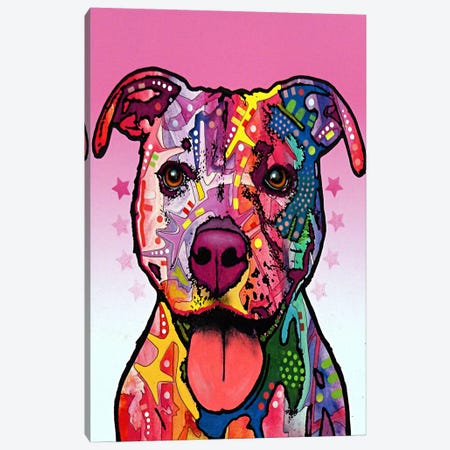 Cherish the Pit Bull Canvas Print #4238} by Dean Russo Canvas Print