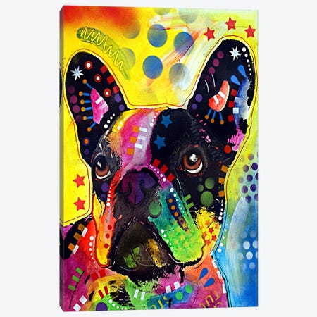 French Bulldog Canvas Print #4247} by Dean Russo Canvas Print