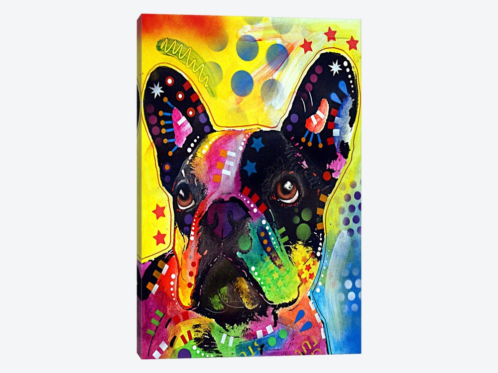 French Bulldog by Dean Russo 1-piece Canvas Wall Art