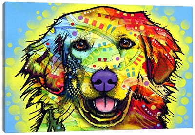 Golden Retriever Canvas Art Print - Best Selling Animal Art