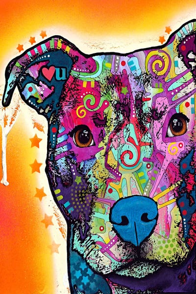 Staffordshire Bull Terriers: Heart U Pit Bull by Dean Russo