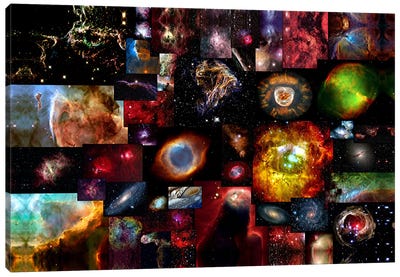 The Universe Canvas Art Print - Kids Astronomy & Space Art