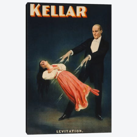 Kellar: Levitation of Princess Karnac Vintage Magic Poster Canvas Print #5027} by Unknown Artist Canvas Artwork