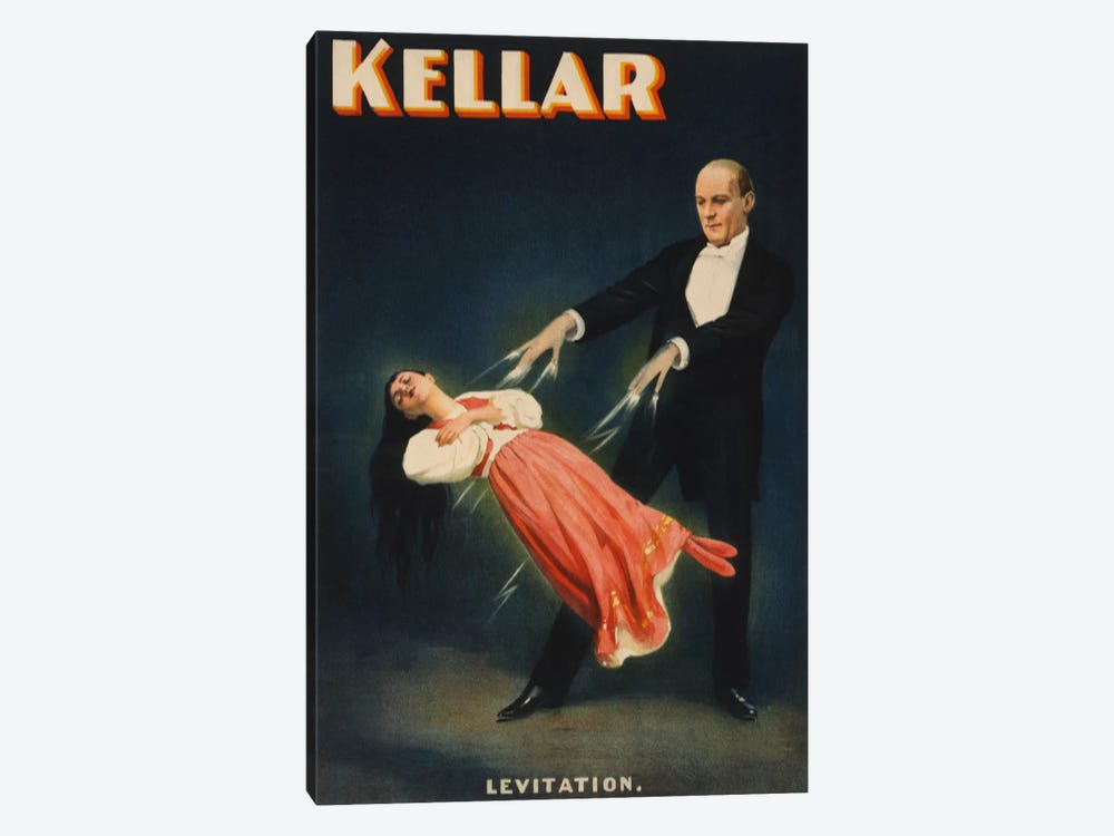 Kellar: Levitation of Princess Karnac Vintage Magic Poster by Unknown Artist 1-piece Canvas Art Print