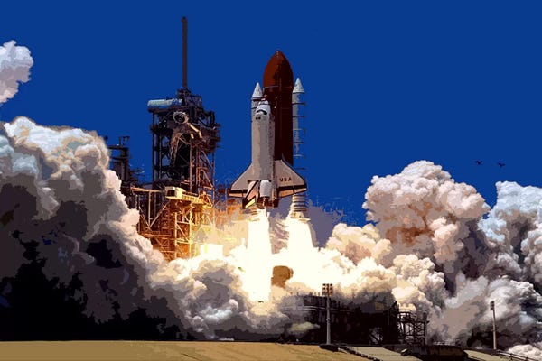 Blue: Into Outer Space by Unknown Artist