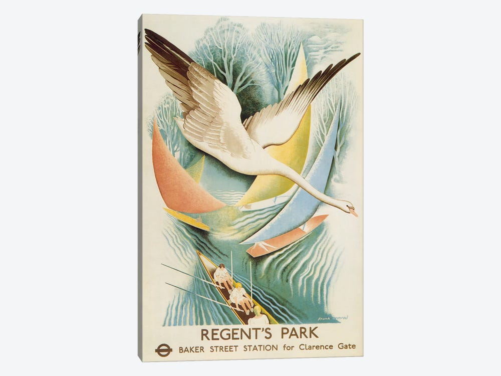 Regent's Park London Underground Vintage Poster by Unknown Artist 1-piece Canvas Print