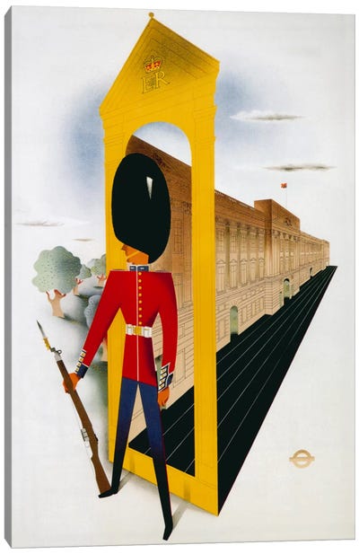 Royal London London Underground Vintage Poster Canvas Art Print - Vintage Posters
